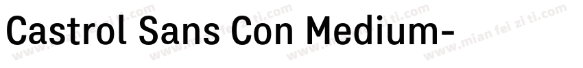 Castrol Sans Con Medium字体转换